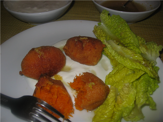 frittelle di zucca ricotta limone e miele