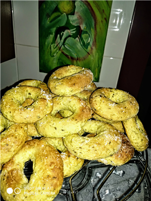 biscotto ciambella alla menta e limone