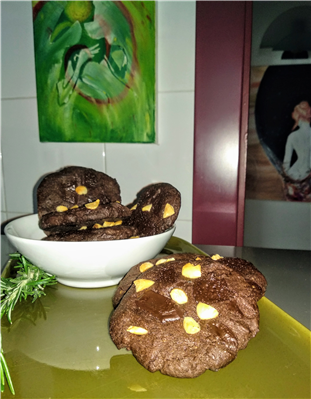 biscotti al cioccolato rosmarino olio d,oliva