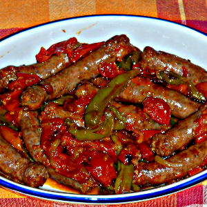 Salsiccia Piccante con peperoni friggitelli