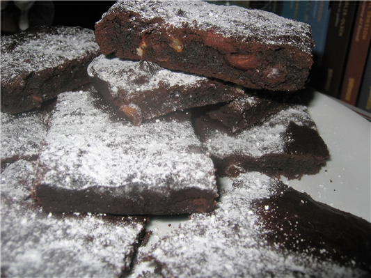 brownie con barbabietole