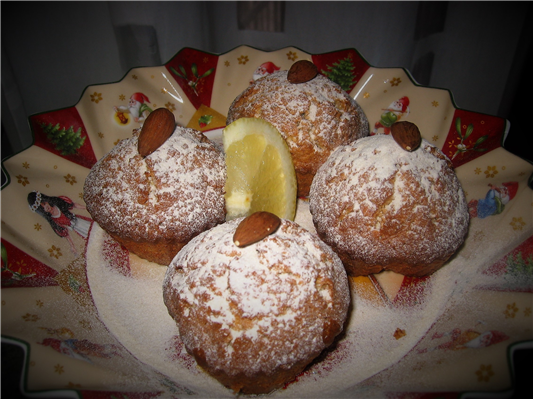 muffin alle mandorle e limone