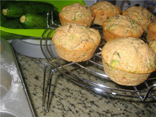 muffin alle zucchine e uvetta