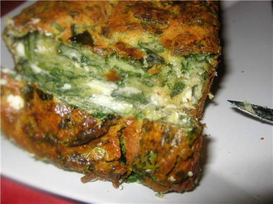 cake di feta e spinaci