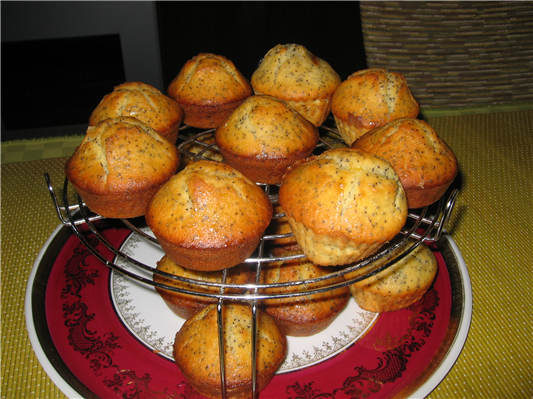 muffin  l limone e semi di papavero