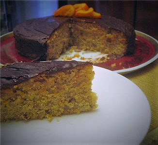 Torta allo sciroppo di clementine e mandorle