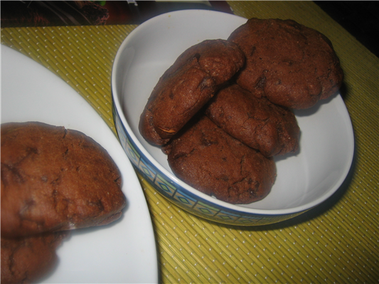 cookies al cioccolato e zenzero