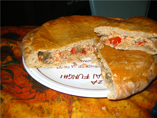 focaccia ripiena alle melanzane