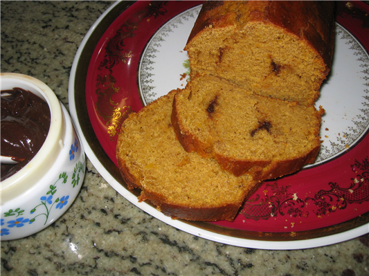 plumcake con zucca e amaretti