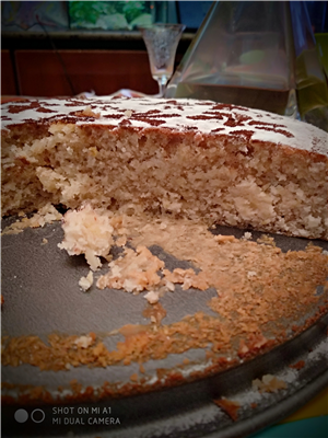 torta alle mandorle e pompelmo senza uova