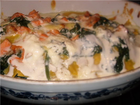 lasagne fresche al salmone e spinaci