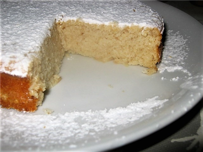 torta......impossibile  al cocco e limone ( senza lievito)