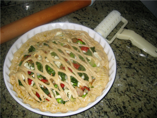 crostata salata con patate