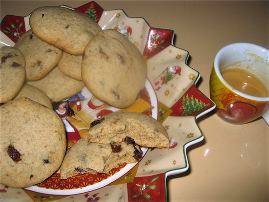 biscotti integrali uvetta e sciroppo di lavanda