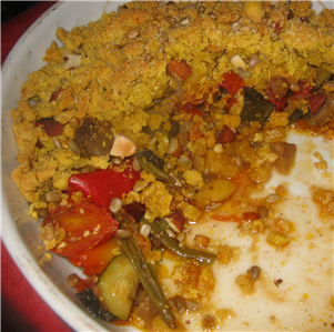 crumble salato di verdure 