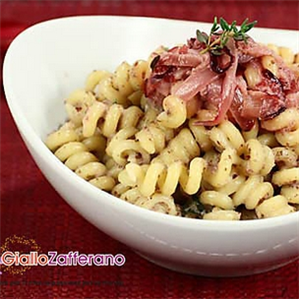 Fusilli bucati alla crema di radicchio