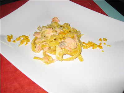 tagliolini al salmone