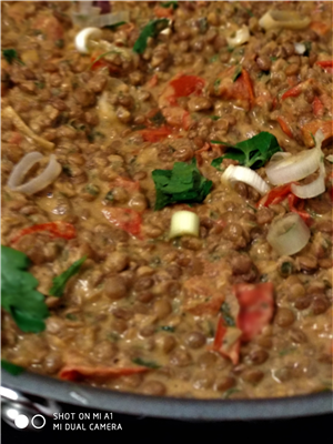 lenticchie con tahini e cumino