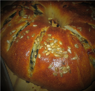 ciambella con spinaci e asiago