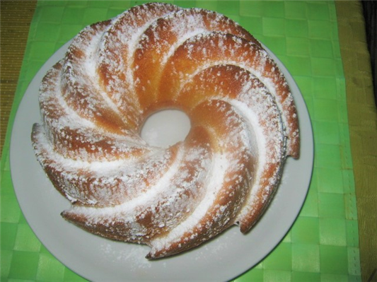 ciambella con succo di arancia 