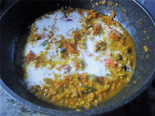 Lenticchie rosse alla crema di cocco