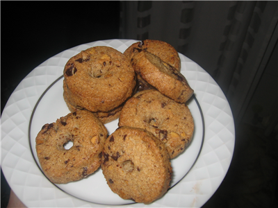 ciambelline di grano saraceno mandorle e cioccolato