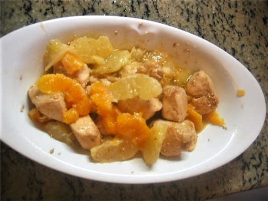 pollo in insalata di agrumi