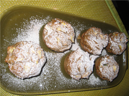 muffin vegani con bocconcini di mela